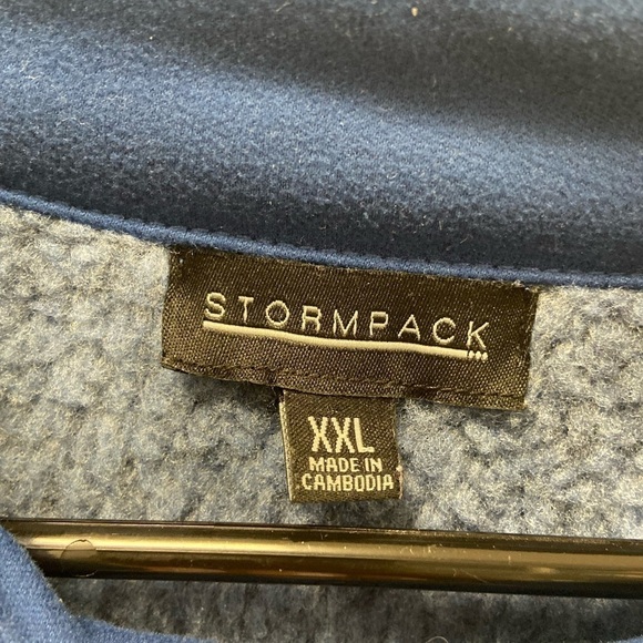 Stormpack blue pullover warm fleece lined size XXL - Picture 2 of 4